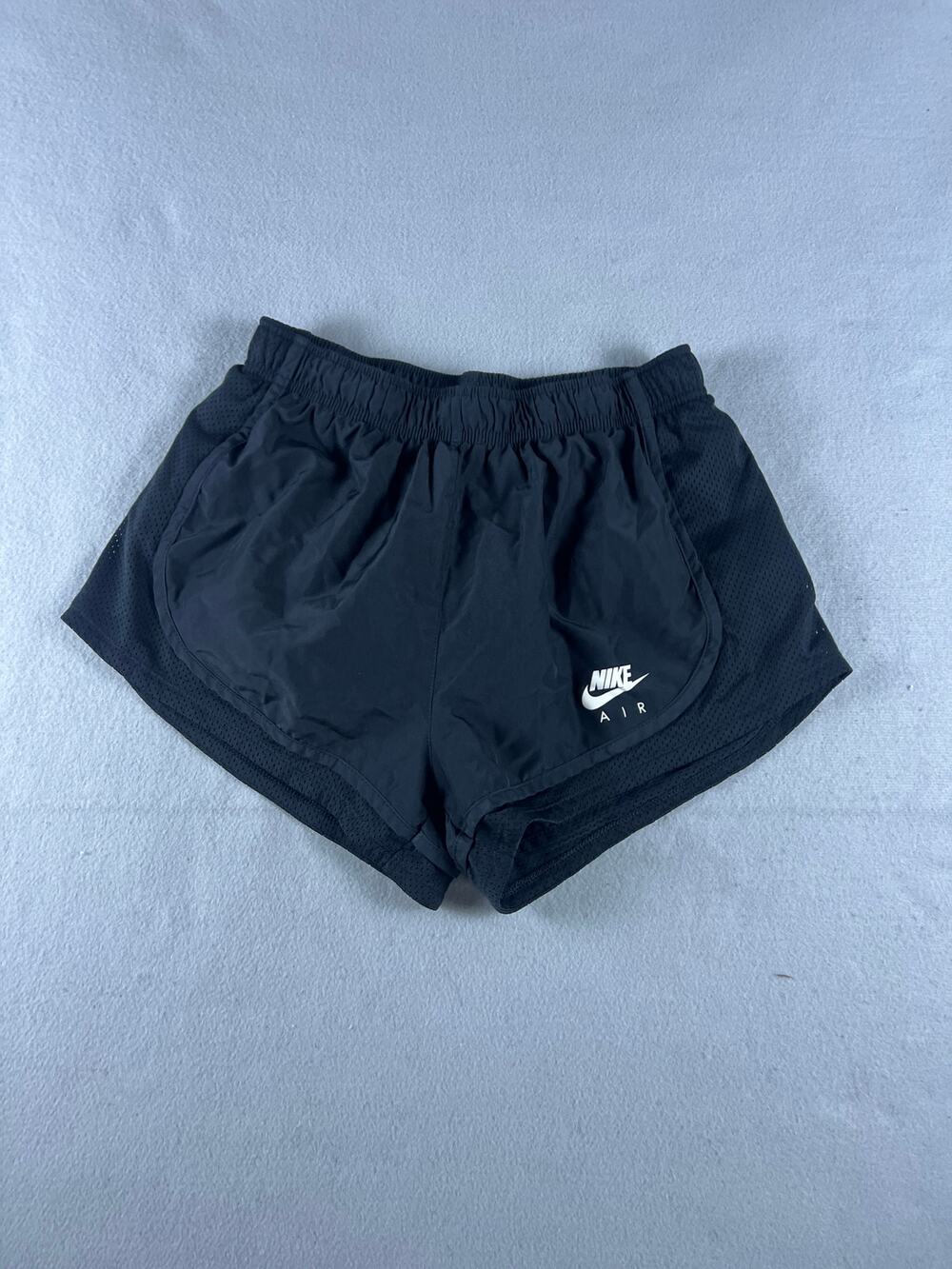 Nike Air Running Shorts Womens M Black Mesh Panel High Rise Performance Sports